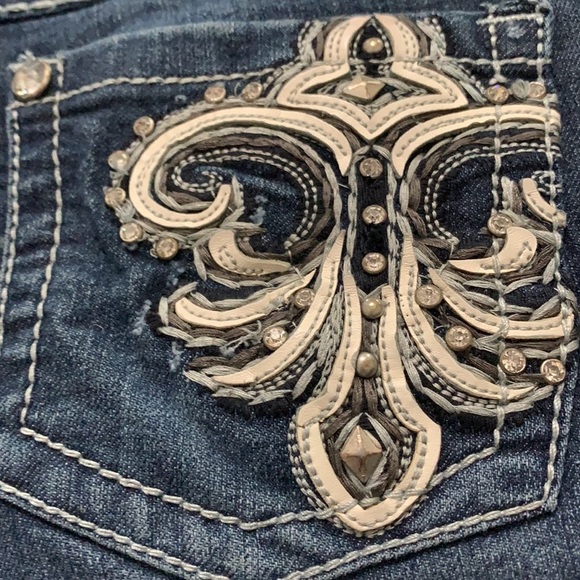Roadrunner Apparel Embellished Jeans Size 6 - Picture 6 of 6